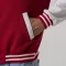 Scarlet Red & White Lightweight Letterman Jacket