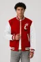 Cincinnati Bearcats Scarlet Wool & White Leather Varsity Jacket