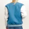 Newark Blue Wool Body & Bright White Leather Sleeves Letterman Jacket