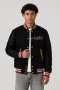 LSU Tigers Black Wool & Black Leather Varsity Jacket