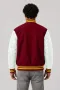 Iowa State Cyclones Cardinal Red Wool & White Leather Varsity Jacket