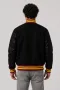 Iowa State Cyclones Black Wool & Black Leather Varsity Jacket