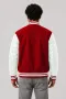 Houston Cougars Scarlet Wool & White Leather Varsity Jacket