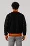 Maryland Terrapins Black Wool & Black Leather Varsity Jacket