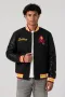 Arizona State Sun Devils Black Wool & Black Leather Varsity Jacket
