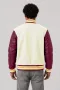 Arizona State Sun Devils Off-White Wool & Maroon Leather Varsity Jacket