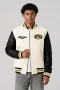 Missouri Tigers Off-White Wool & Black Leather Varsity Jacket