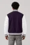 Kansas State Wildcats Purple Wool & Bright White Leather Varsity Jacket